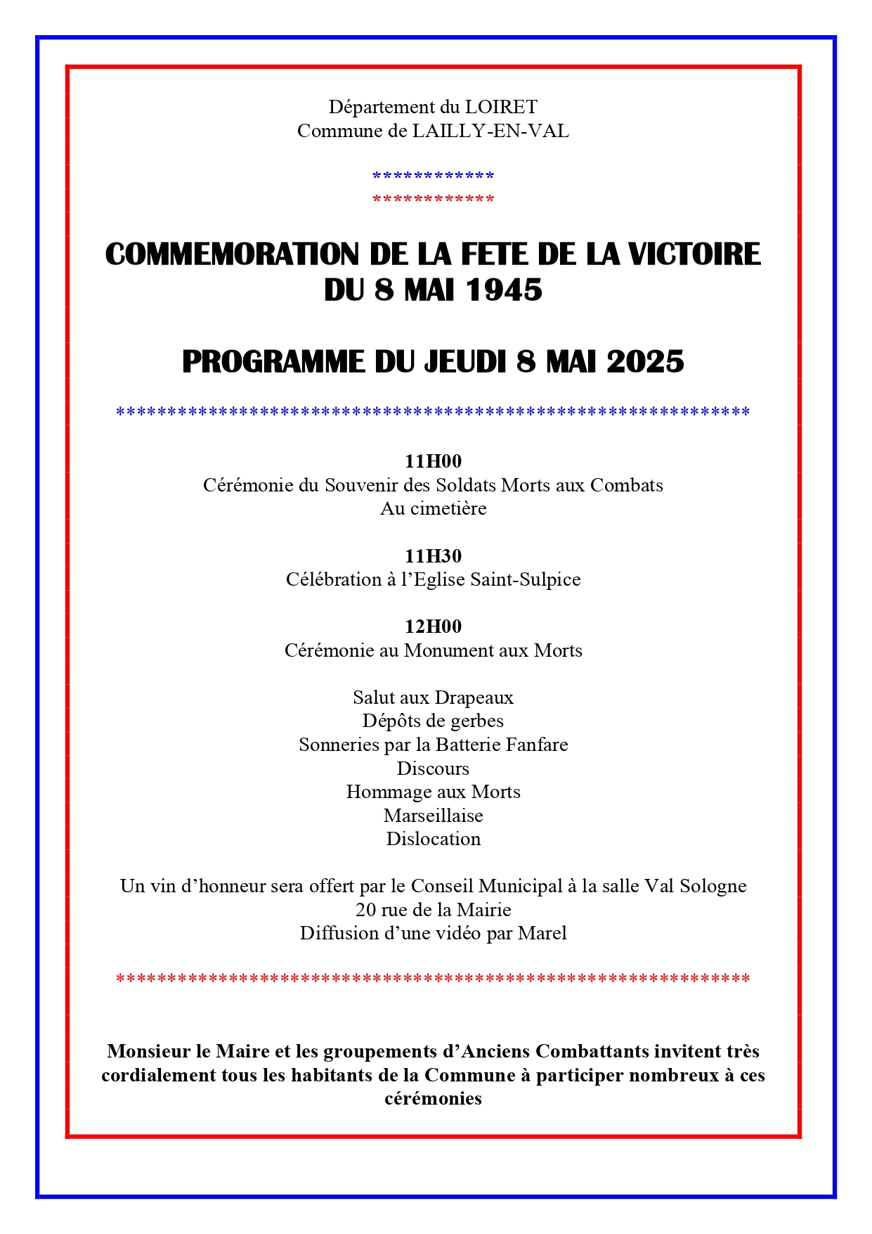 Mairie - Cérémonie 8 mai 2025